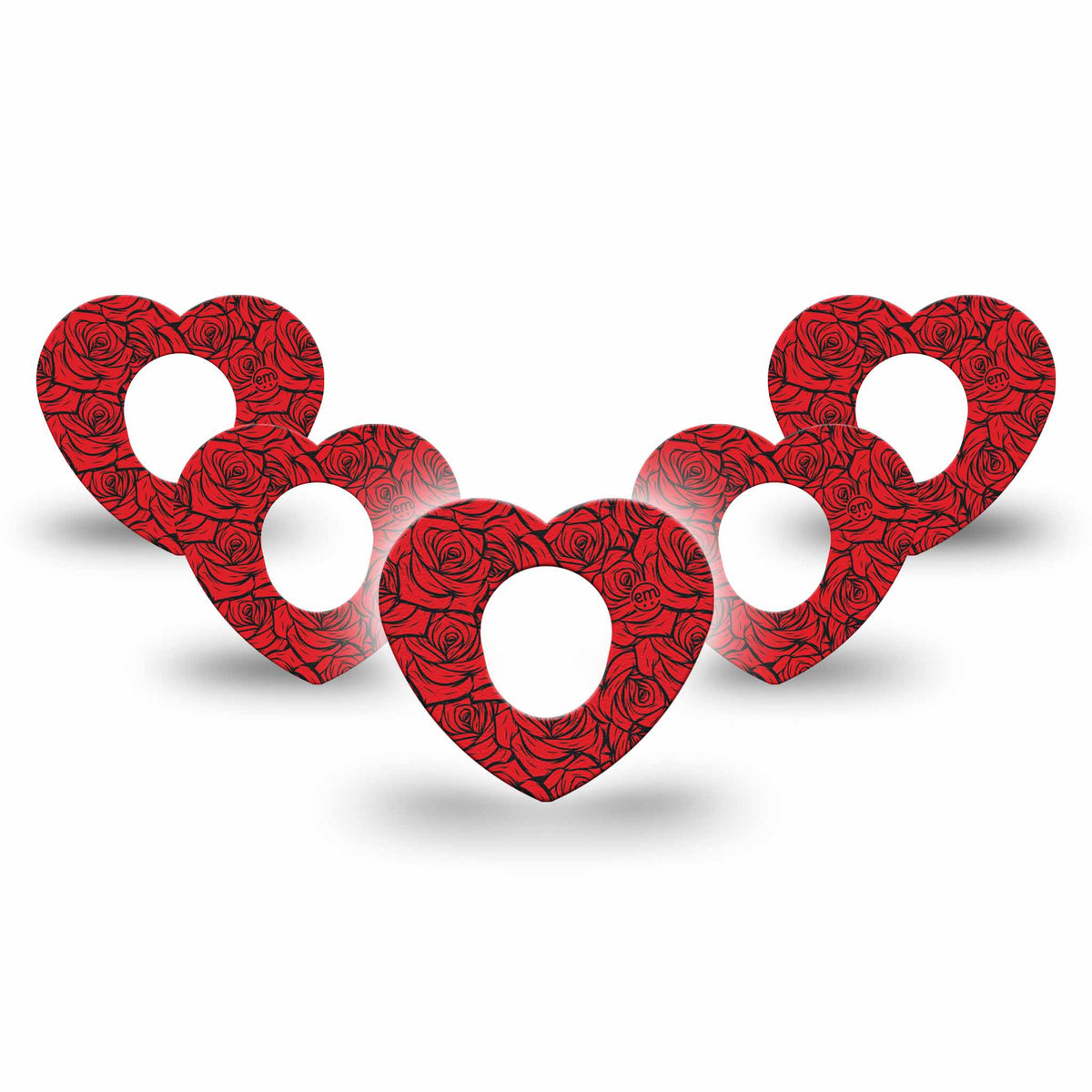 ExpressionMed Roses Dexcom G7 Heart Adhesive Patch