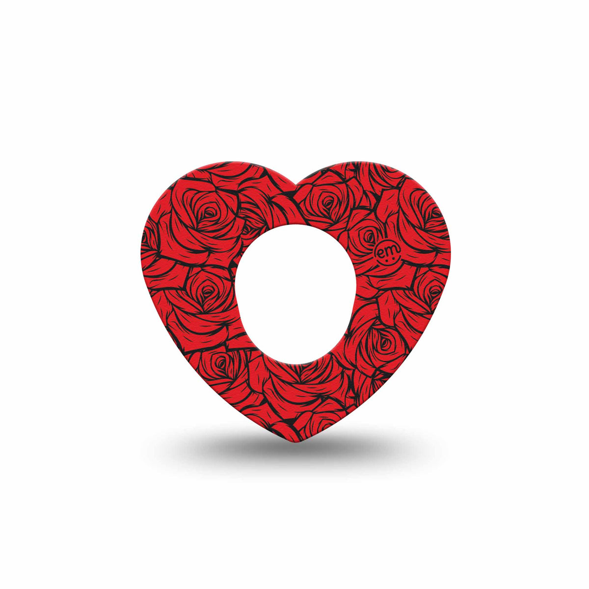 ExpressionMed Roses Dexcom G7 Heart Adhesive Patch