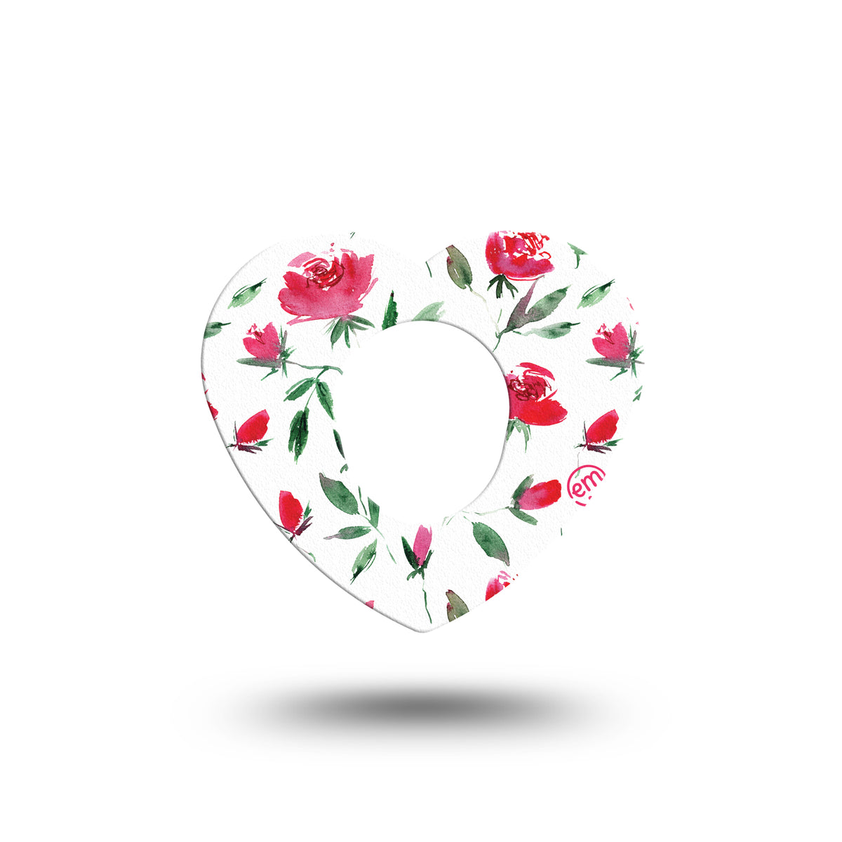 ExpressionMed Rose Garden Dexcom G7 Heart Adhesive Patch