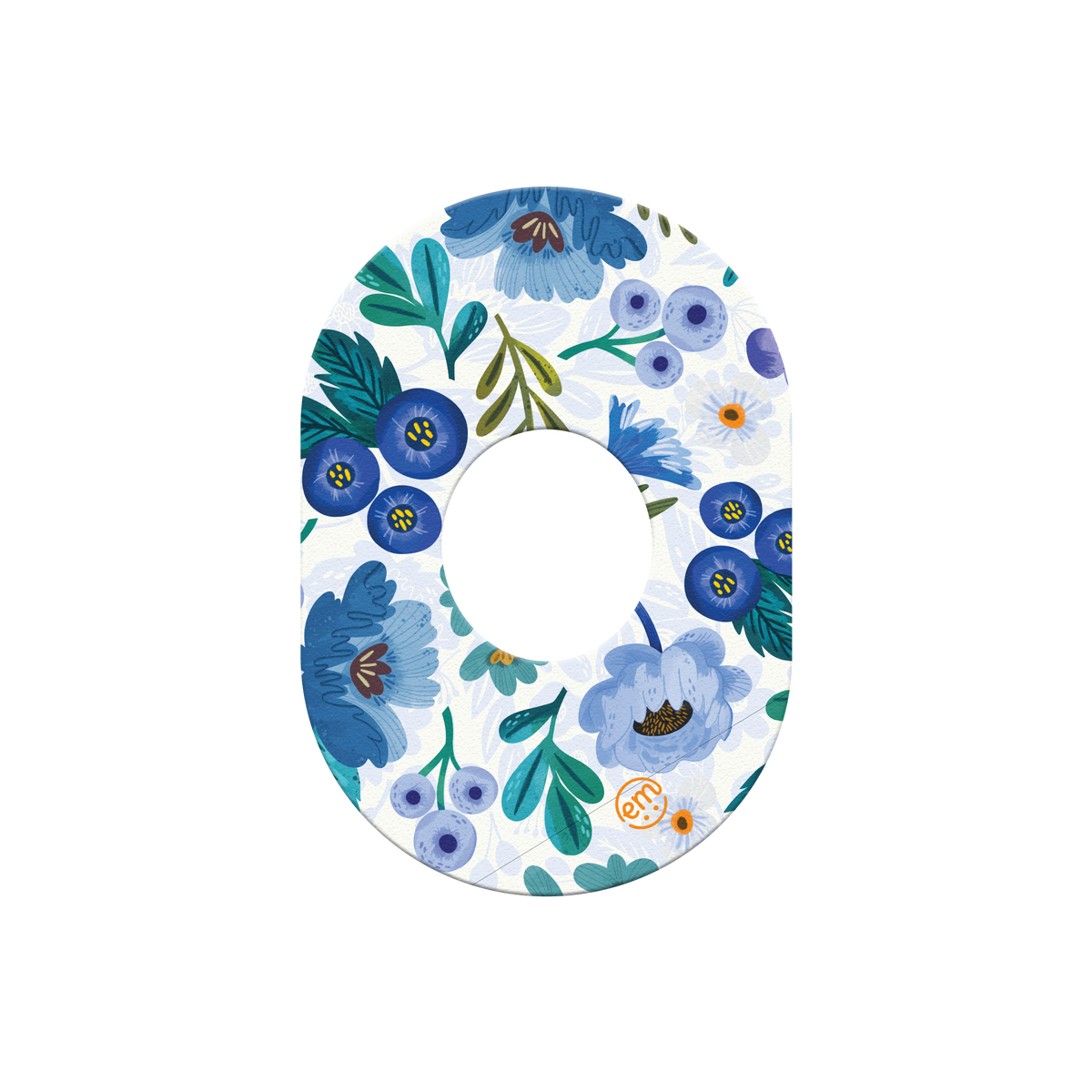ExpressionMed Blue Anemone Adhesive Patch Dexcom G7/Dexcom ONE+