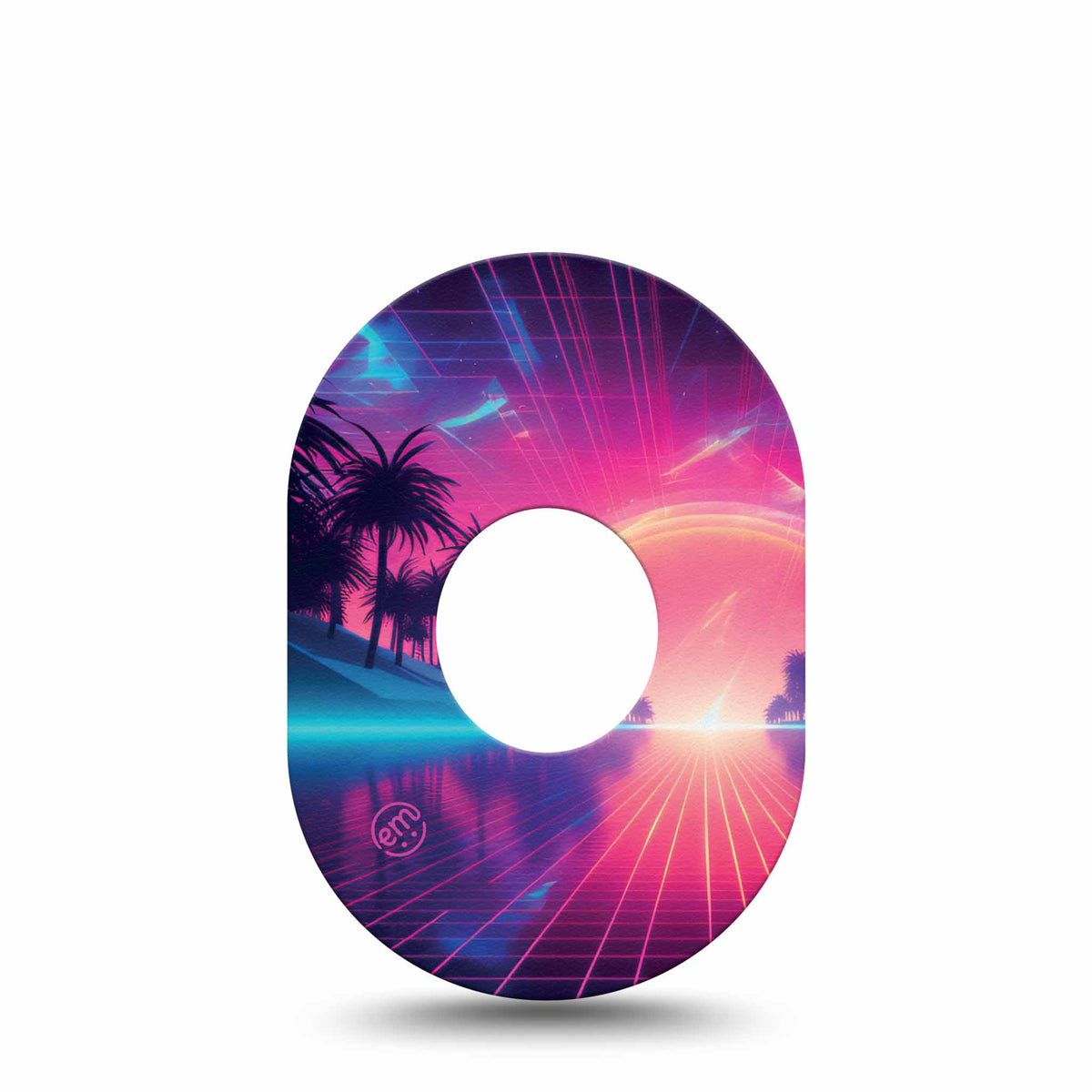 ExpressionMed Neon Synthwave Adhesive Patch Dexcom G7/Dexcom ONE+