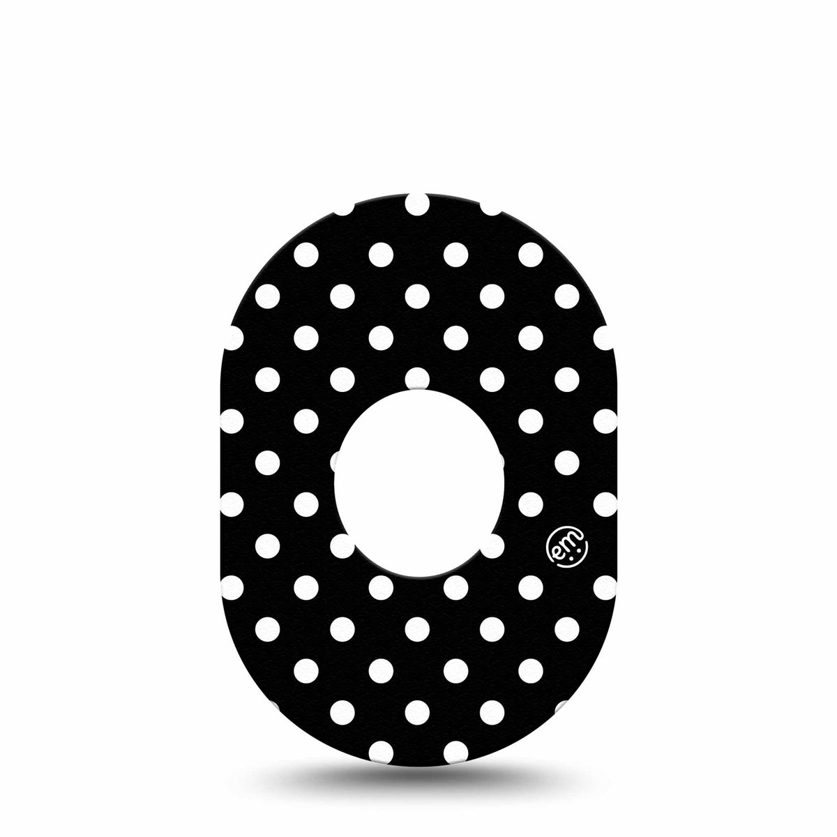 ExpressionMed Black &amp; White Polka Dot Adhesive Patch Dexcom G7/Dexcom ONE+