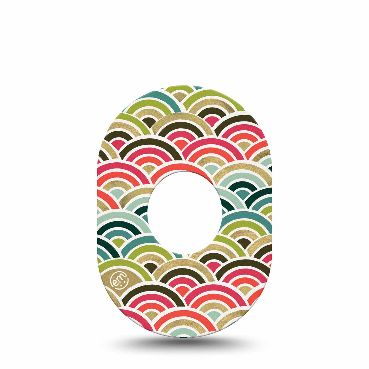 ExpressionMed Coral Mint Adhesive Patch Dexcom G7/Dexcom ONE+