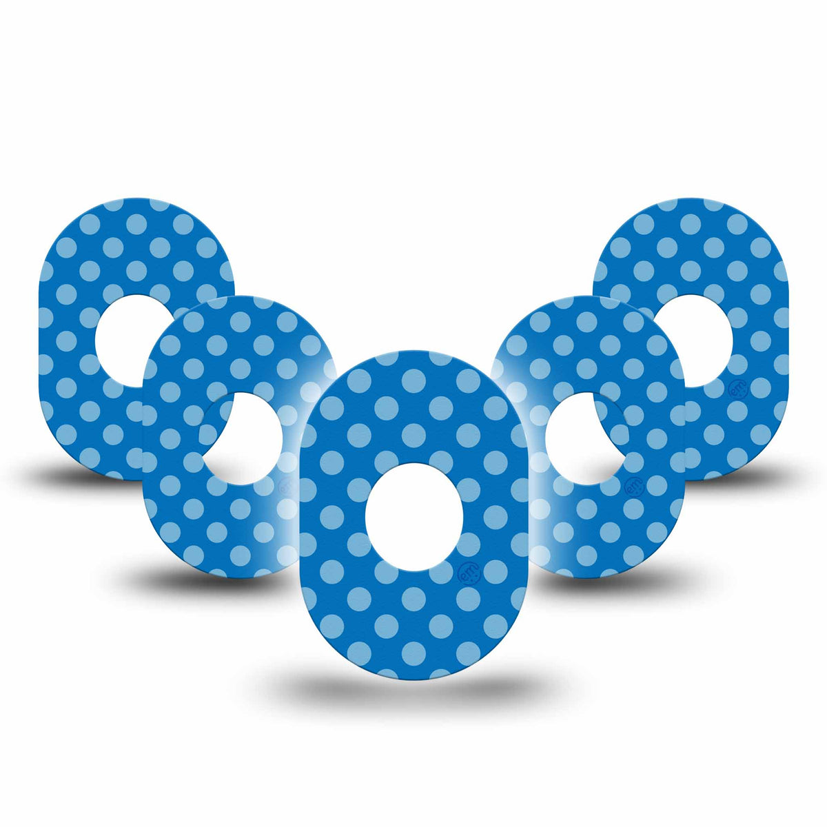 ExpressionMed Blue Polka Dots Adhesive Patch Dexcom G7/Dexcom ONE+