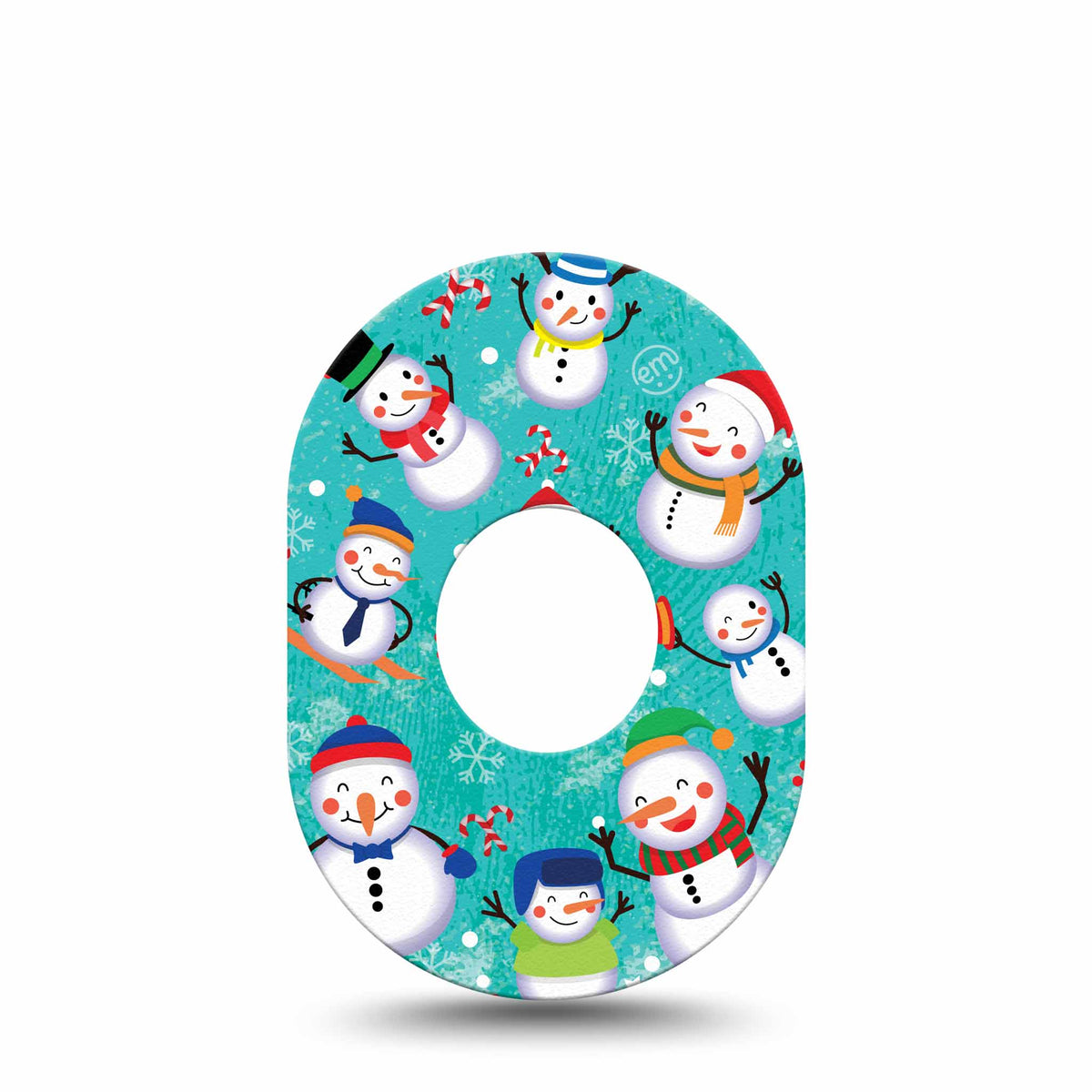 ExpressionMed Snowman Celebration Adhesive Patch Dexcom G7/Dexcom ONE+