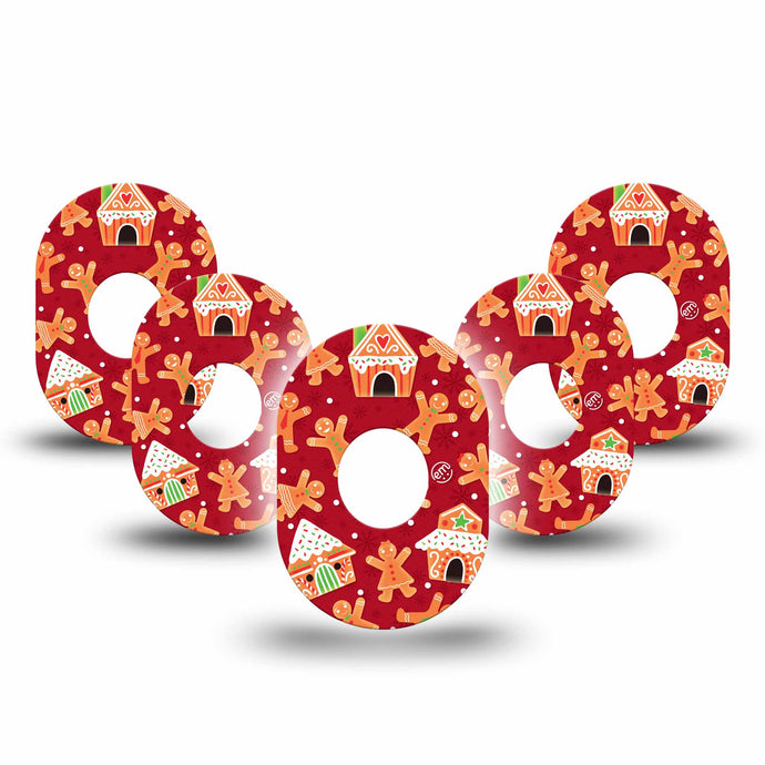 ExpressionMed Gingerbread Fun Adhesive Patch Dexcom G7