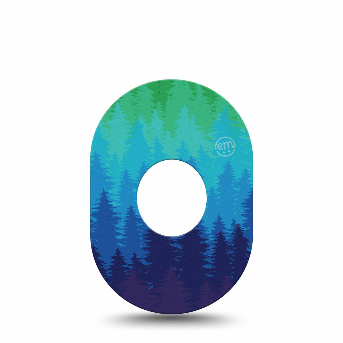 ExpressionMed Pine Trees Adhesive Patch Dexcom G7/Dexcom ONE+