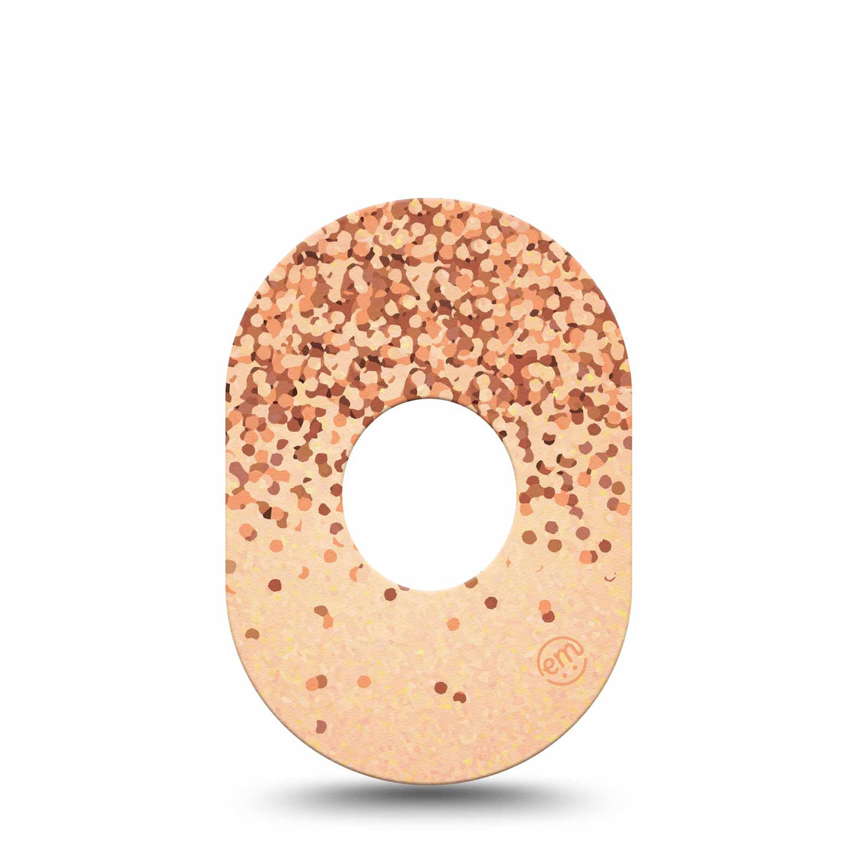 ExpressionMed Champagne Shimmer Adhesive Patch Dexcom G7/Dexcom ONE+
