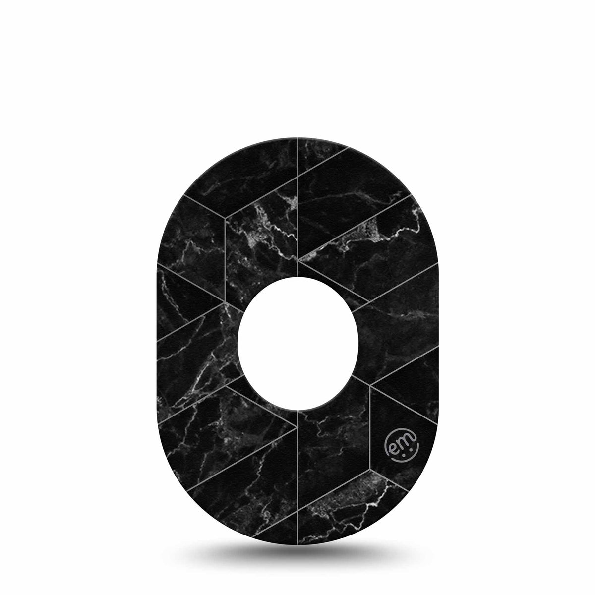 ExpressionMed Black Marble Adhesive Patch Dexcom G7/Dexcom ONE+