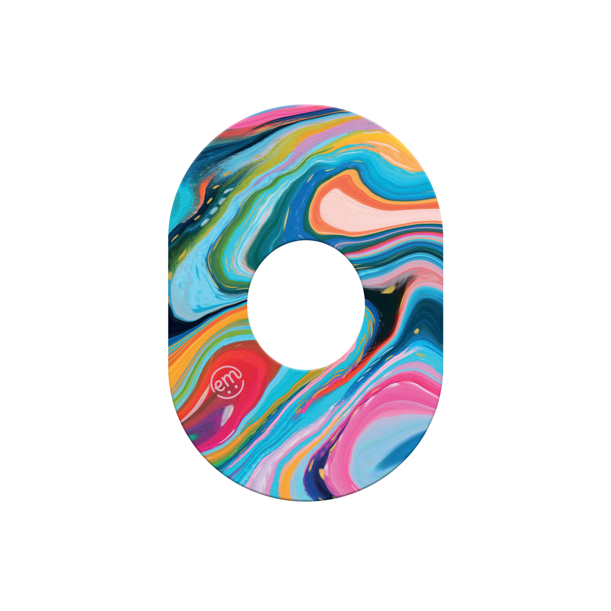 ExpressionMed Colour Melting Swirl Adhesive Patch Dexcom G7/Dexcom ONE+