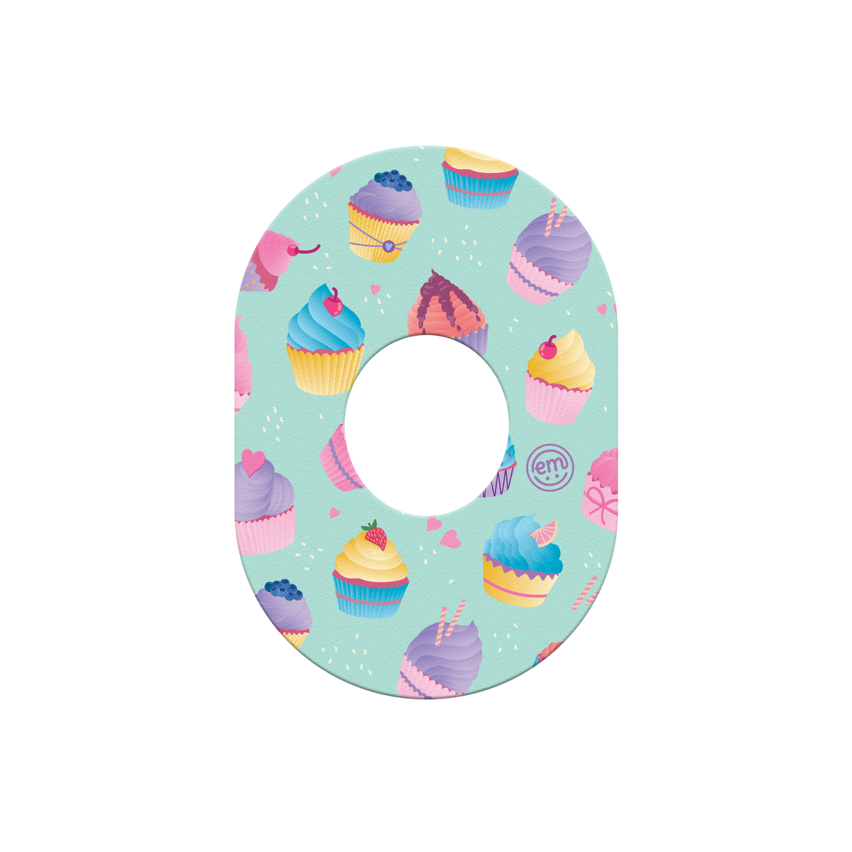 ExpressionMed Cupcakes Adhesive Patch Dexcom G7/Dexcom ONE+