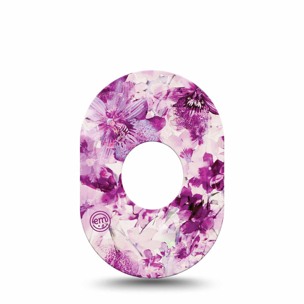 ExpressionMed Violet Orchids Adhesive Patch Dexcom G7/Dexcom ONE+