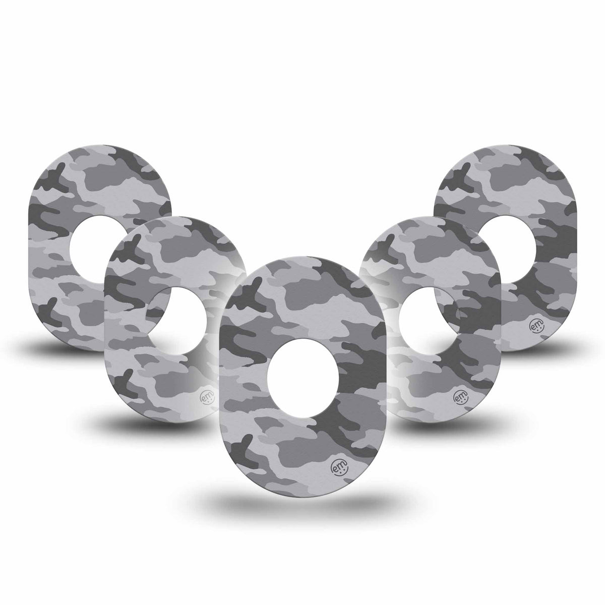 ExpressionMed Grey Camo Adhesive Patch Dexcom G7/Dexcom ONE+