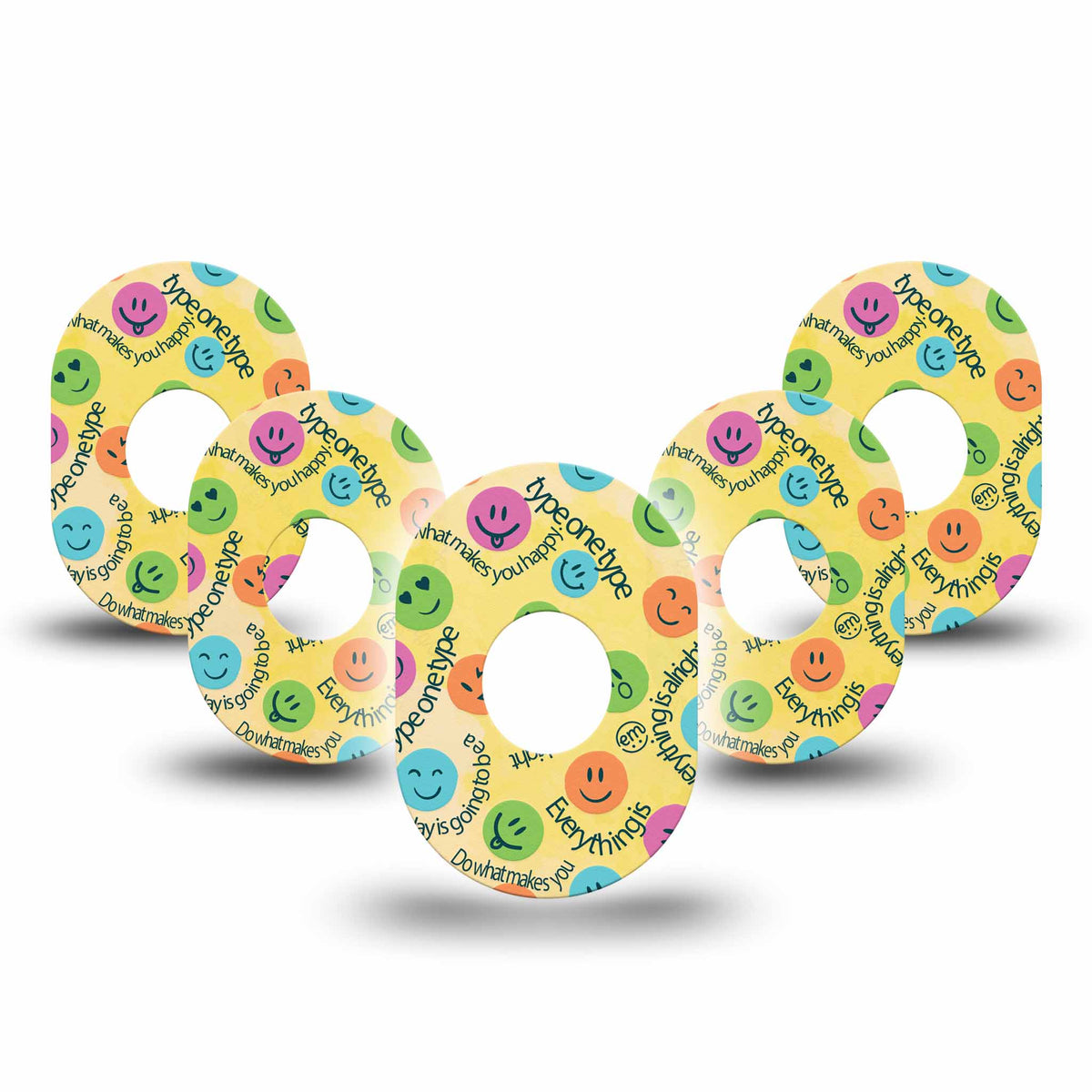 ExpressionMed Smileys Adhesive Patch Dexcom G7/Dexcom ONE+