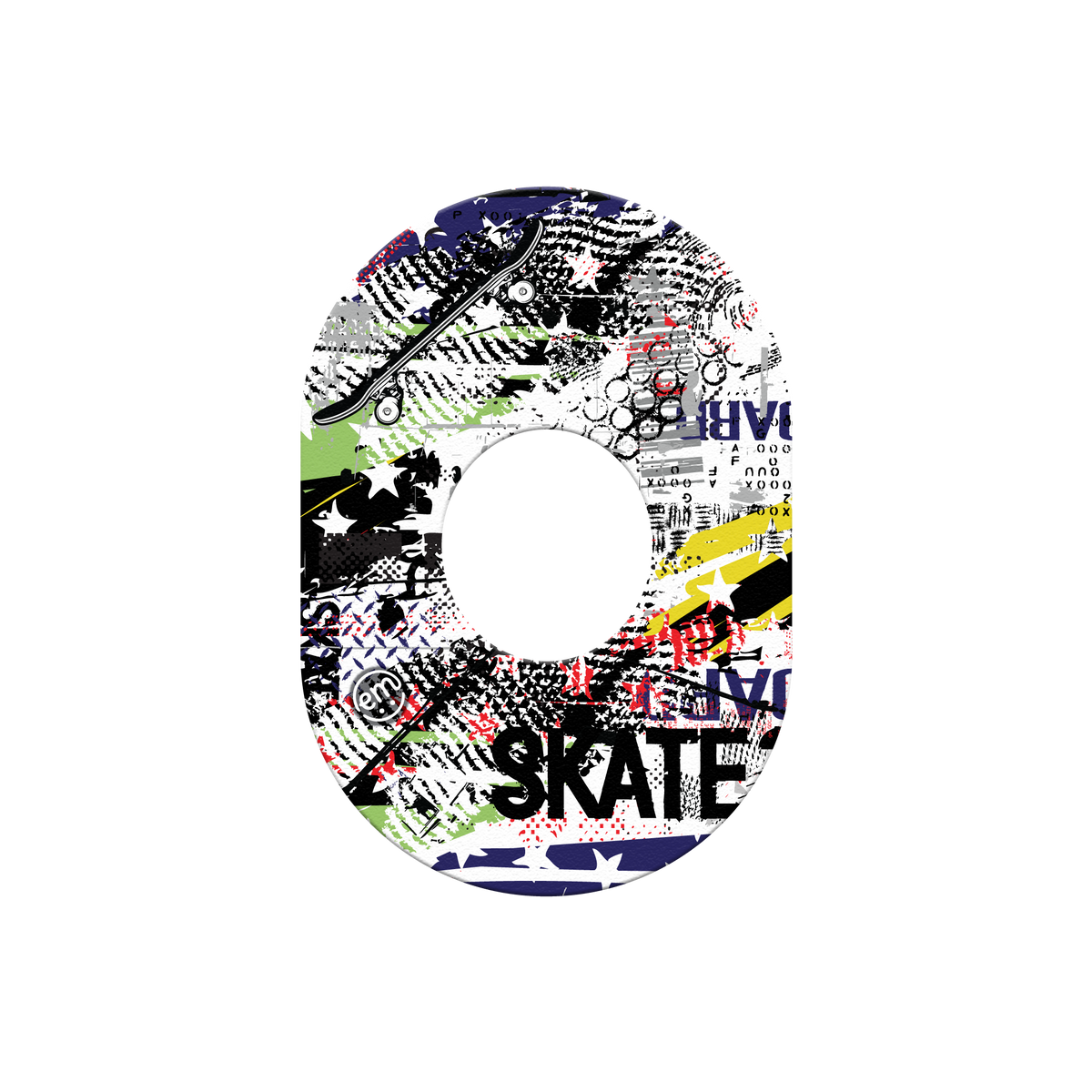 ExpressionMed Skateboard Adhesive Patch Dexcom G7/Dexcom ONE+