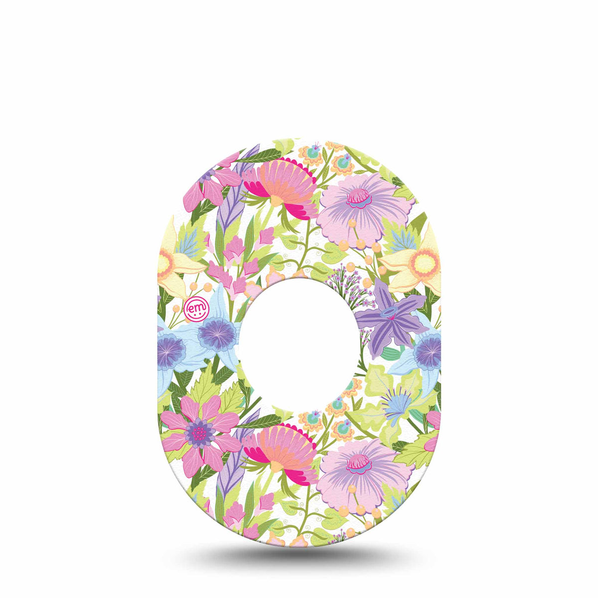 ExpressionMed Fantasy Florals Adhesive Patch Dexcom G7/Dexcom ONE+