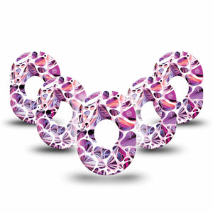 ExpressionMed Purple Pebbles Adhesive Patch Dexcom G7