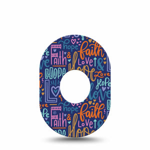ExpressionMed Faith Love Hope Adhesive Patch Dexcom G7