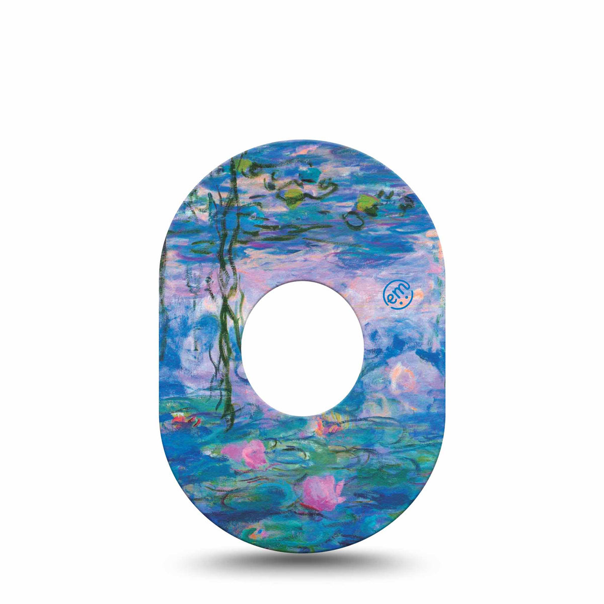 ExpressionMed Monet Water Lilies Adhesive Patch Dexcom G7/Dexcom ONE+