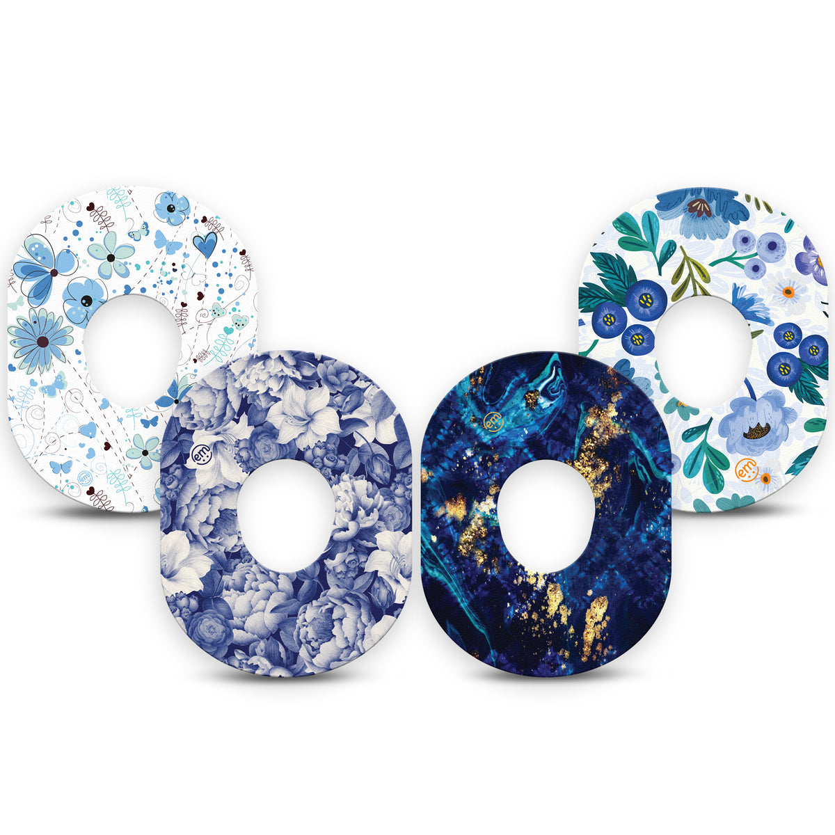 ExpressionMed Cerulean Dream Variety 4 Patch Pack Dexcom G7/Dexcom ONE+