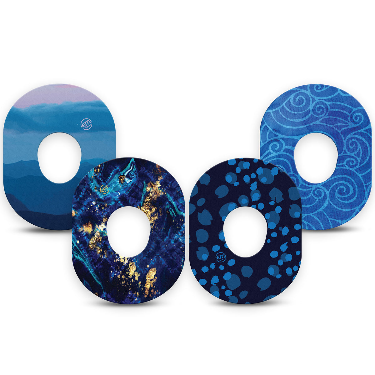 ExpressionMed Deep Currents Variety 4 Patch Pack Dexcom G7/Dexcom ONE+