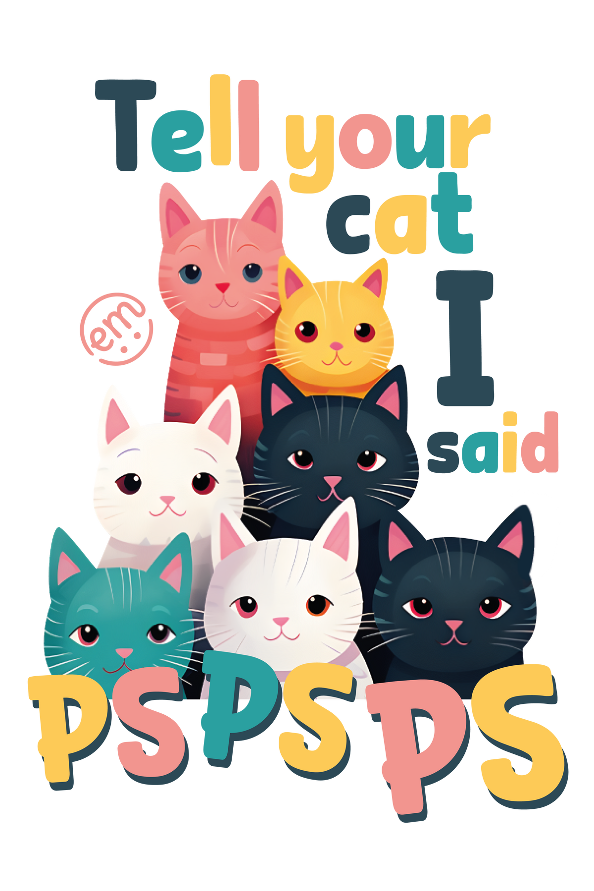 ExpressionMed Rainbow Cats Decal Sticker