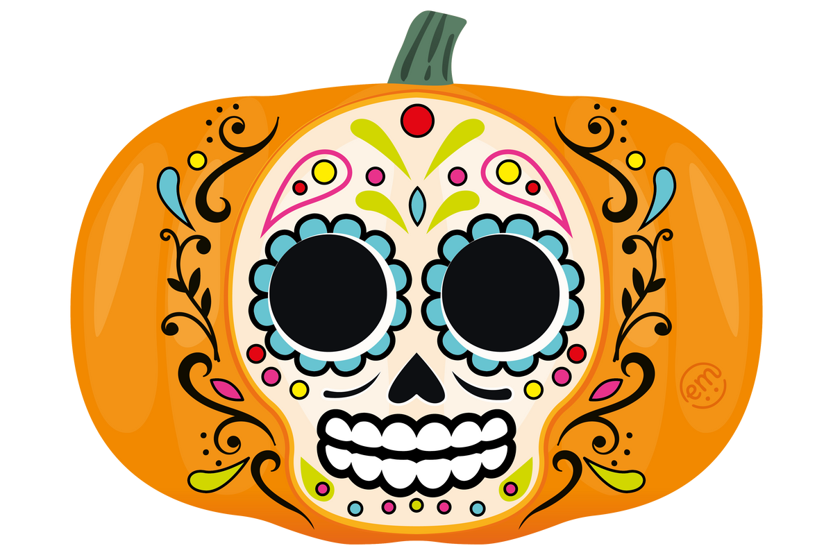 ExpressionMed Sugar Pumpkin Decal Sticker