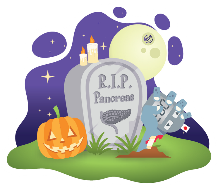 ExpressionMed RIP Pancreas Single Decal Sticker