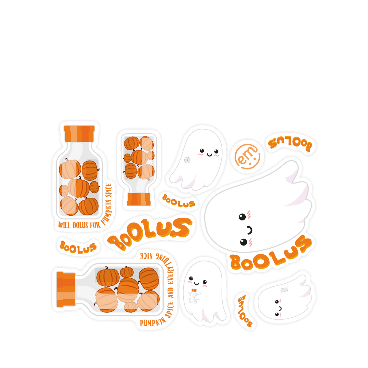ExpressionMed Boolus Ghosts Decal Sticker Sheet