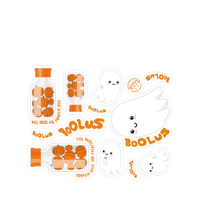 ExpressionMed Boolus Ghosts Decal Sticker Sheet