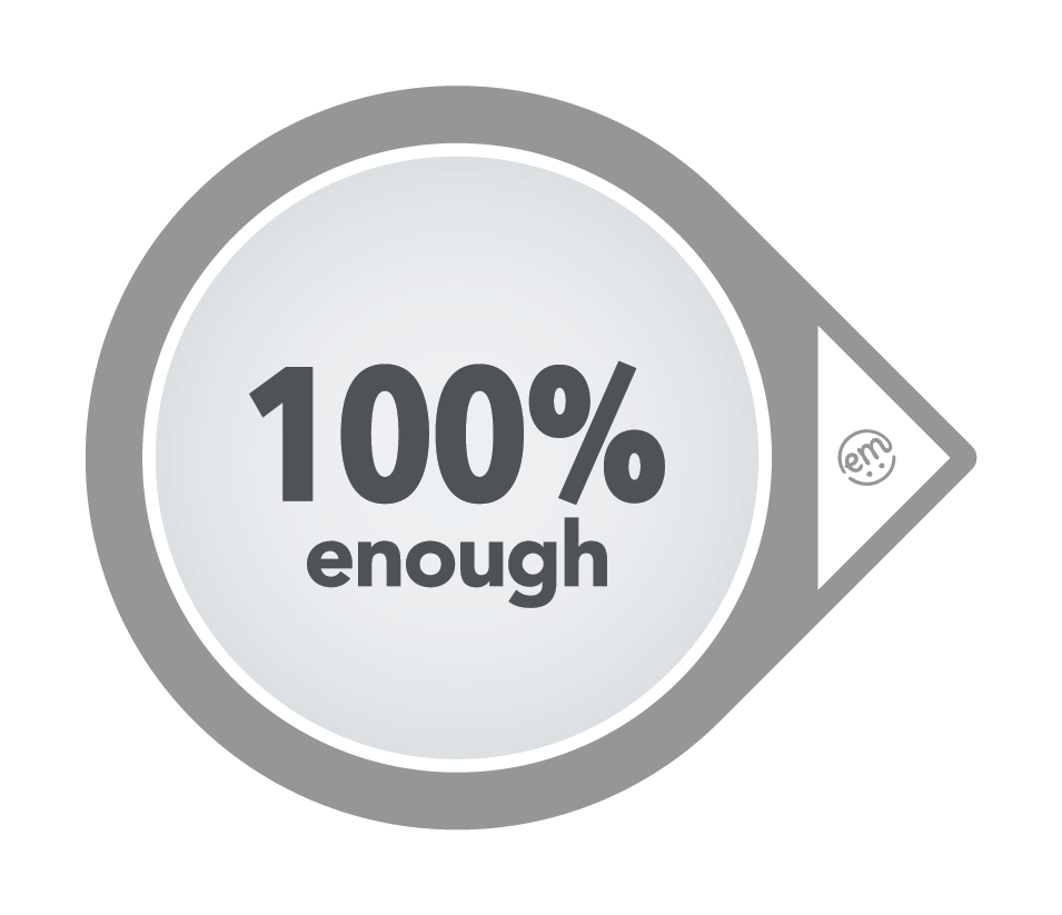 ExpressionMed 100% Enough Decal Sticker