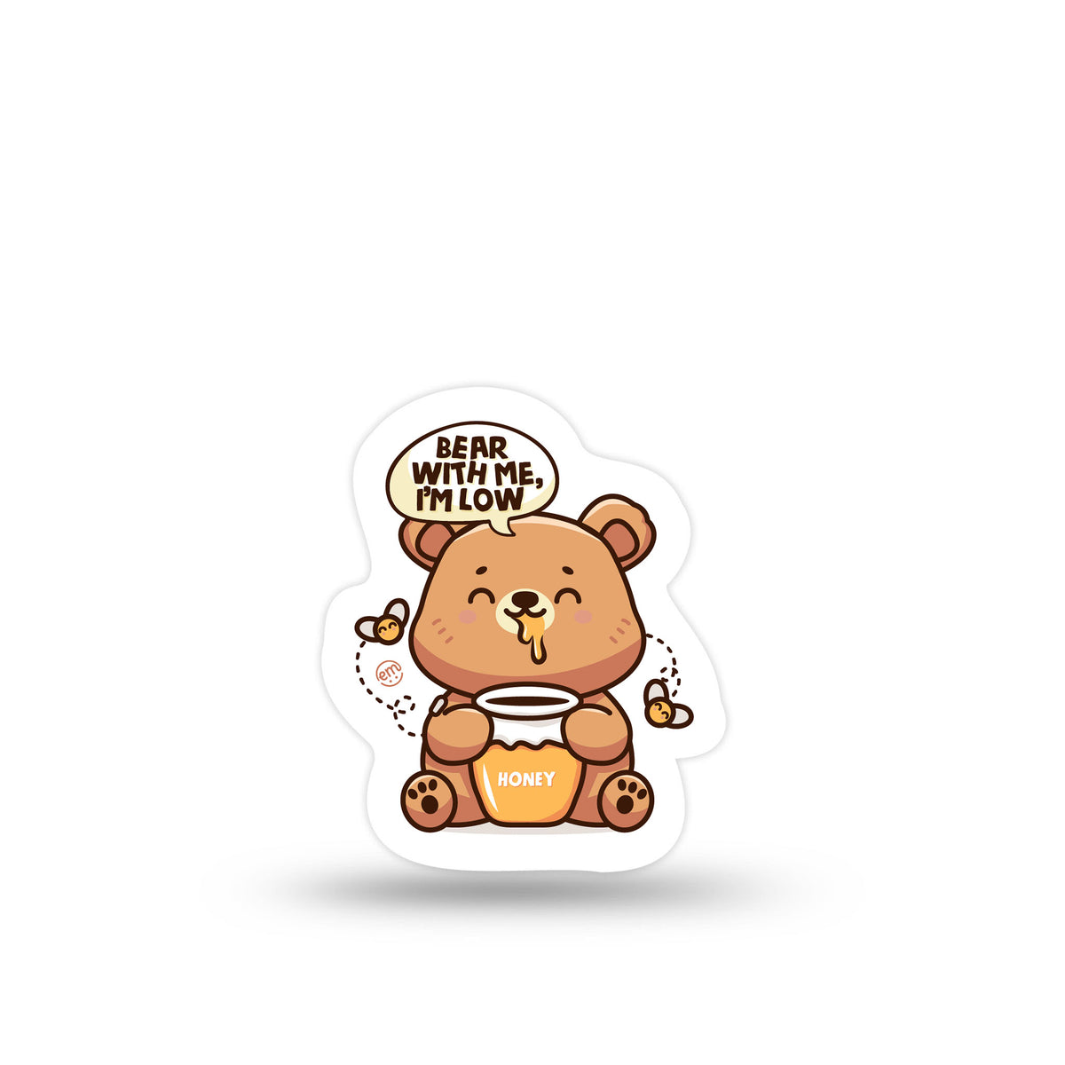 ExpressionMed Bear With Me I&#39;m Low Decal Sticker