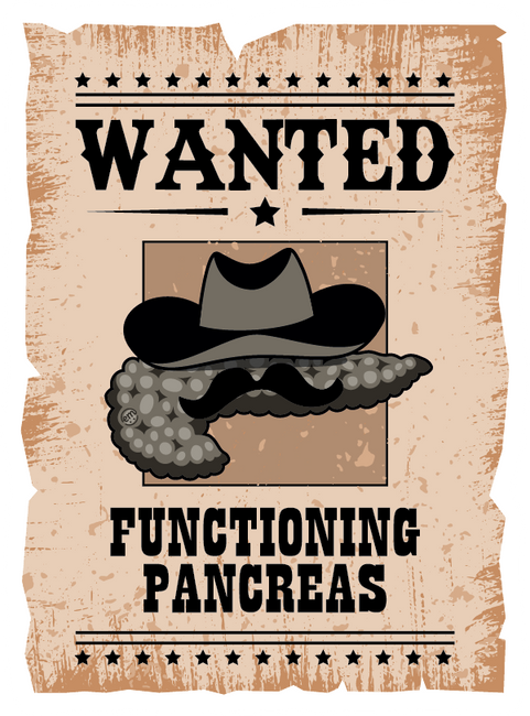 ExpressionMed Wanted Poster in Antique Brown Decal Sticker