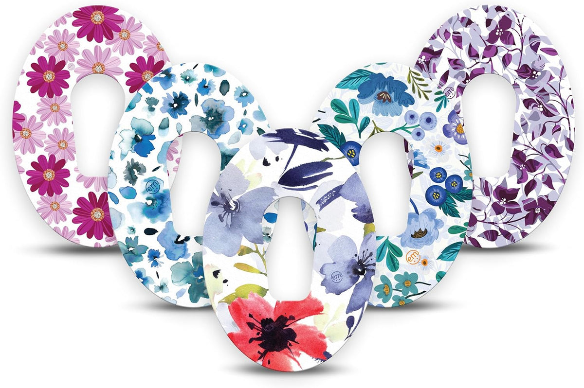 ExpressionMed Dexcom G6 Flower Bomb Variety Patch 5 Pack