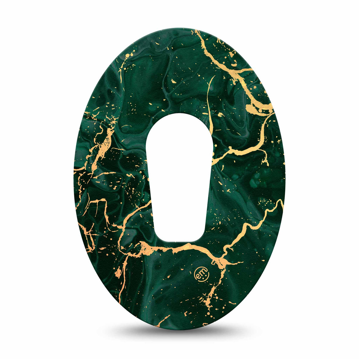 ExpressionMed Green &amp; Gold Marble Adhesive Patch Dexcom G6/One