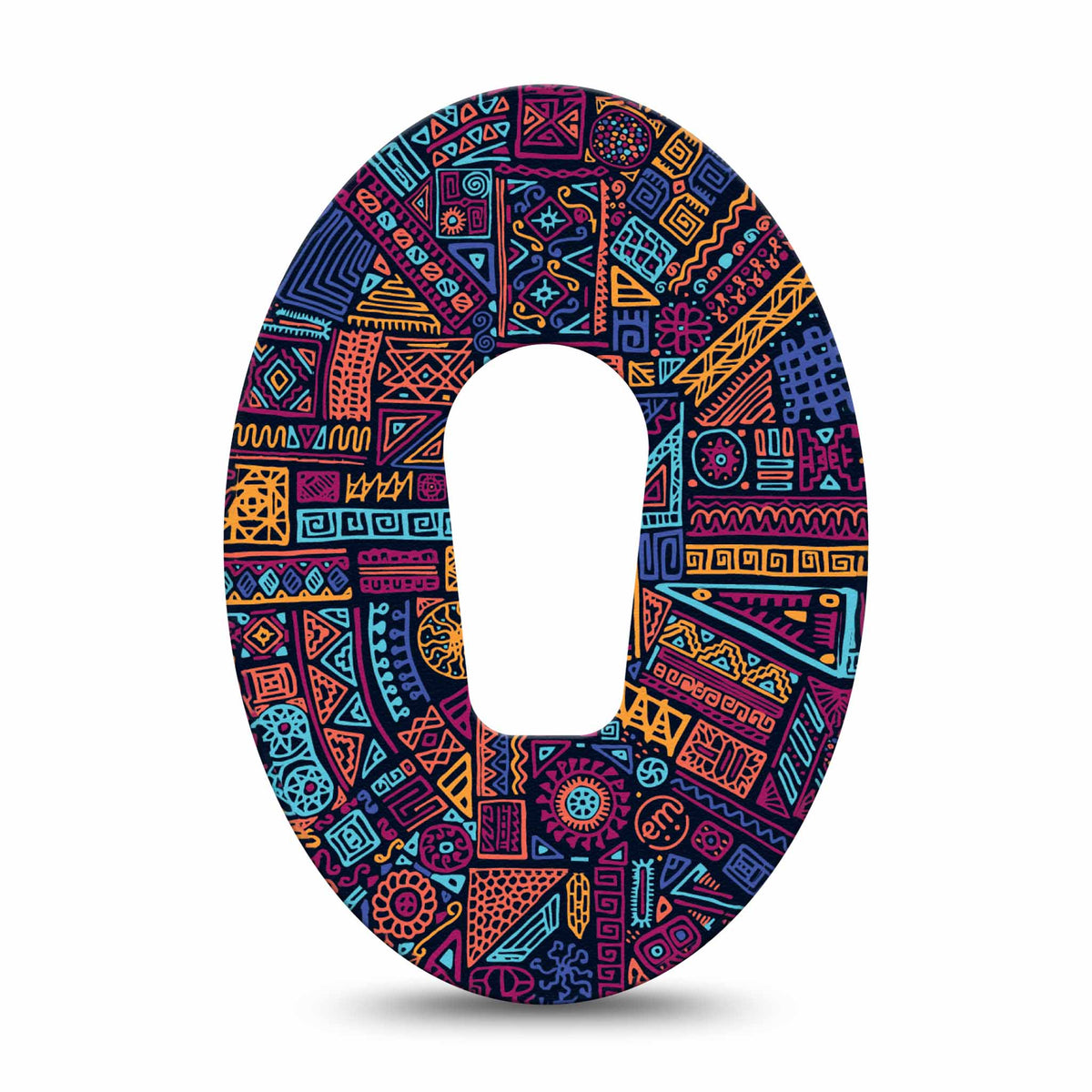 ExpressionMed Geometric Neon Adhesive Patch Dexcom G6/One