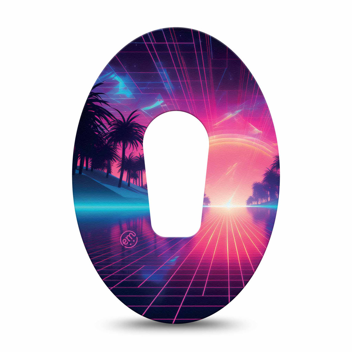 ExpressionMed Neon Synthwave Adhesive Patch Dexcom G6/One