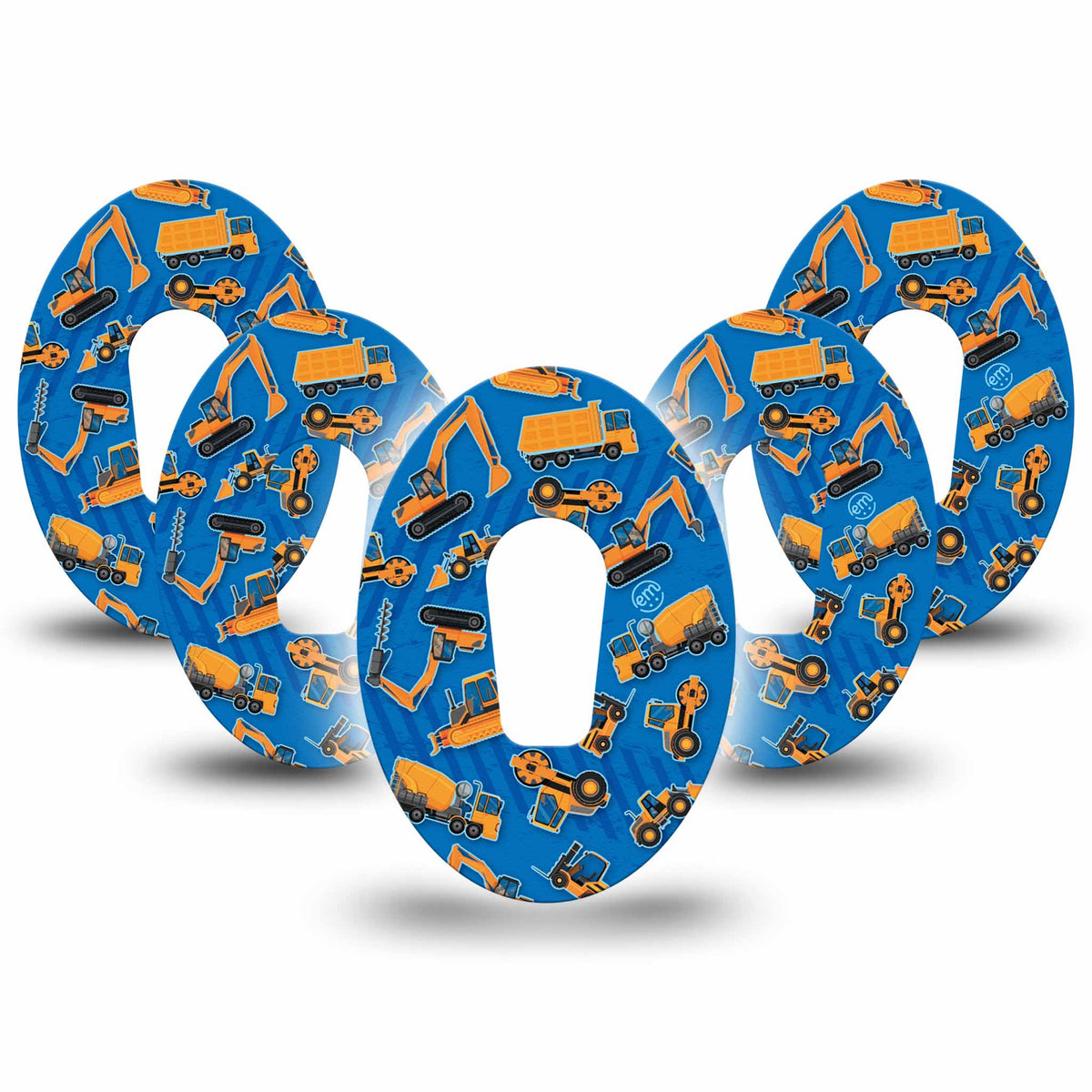 ExpressionMed Construction Trucks Adhesive Patch Dexcom G6/One