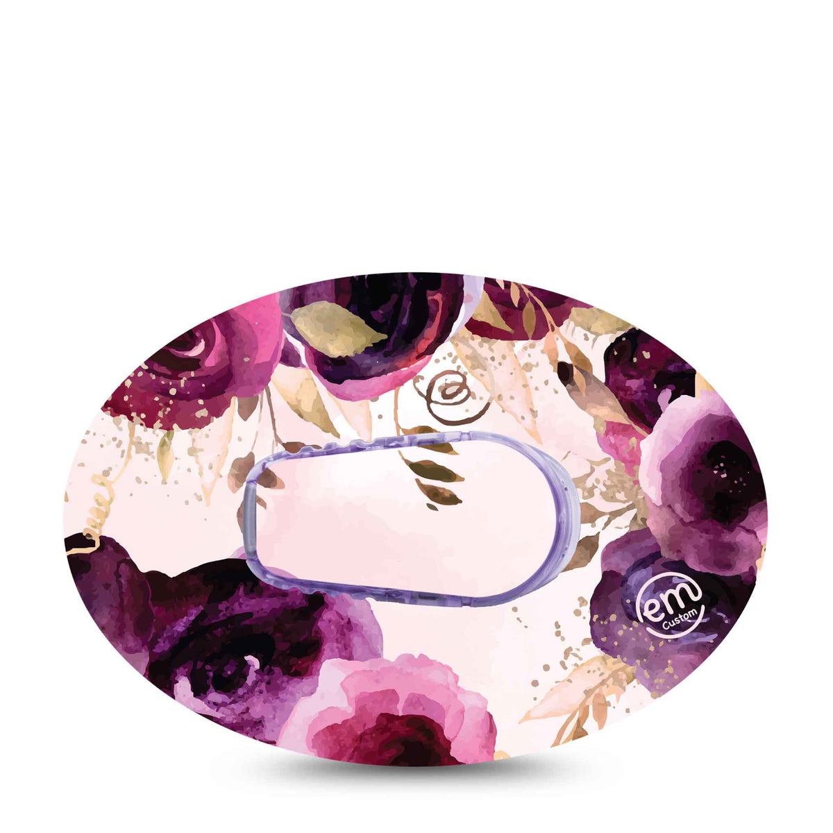 ExpressionMed Purple Bouquet Adhesive Patch Dexcom G6/One