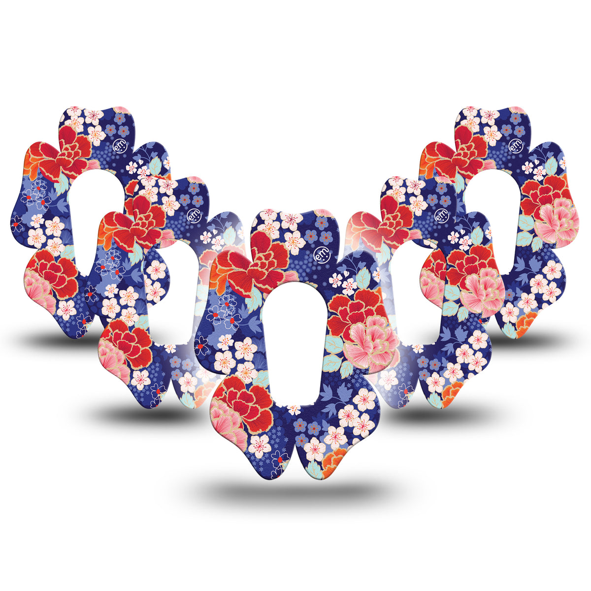 ExpressionMed G6/One Chinoise Flower Flower Shaped Adhesive Patch Dexcom