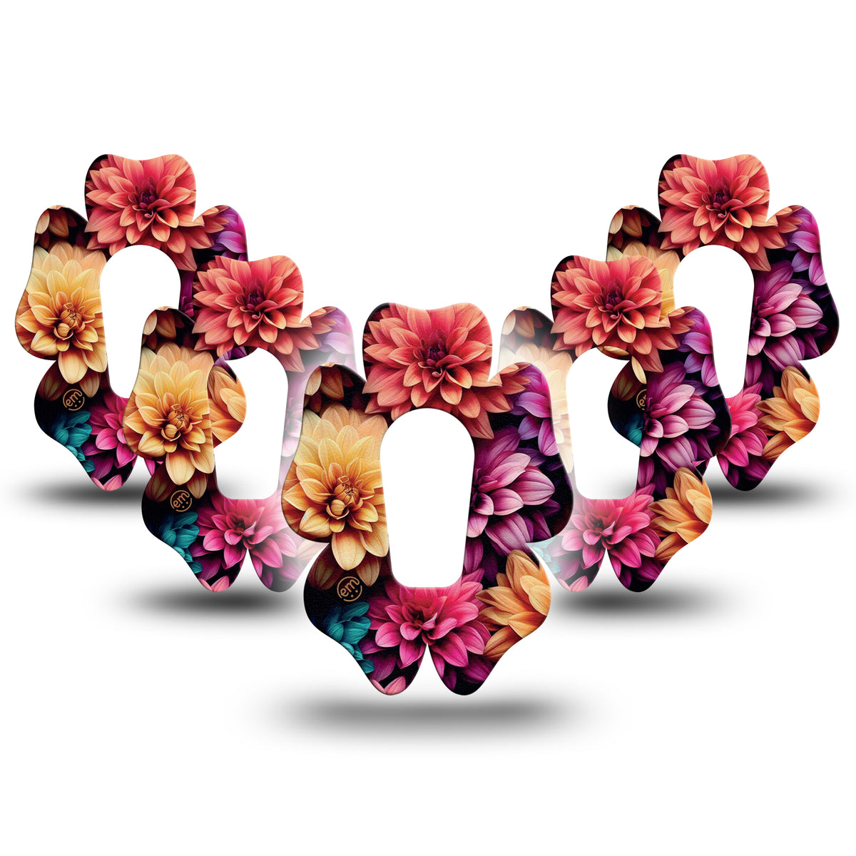 ExpressionMed G6/One Dahlia Bouquet Flower Adhesive Patch Dexcom