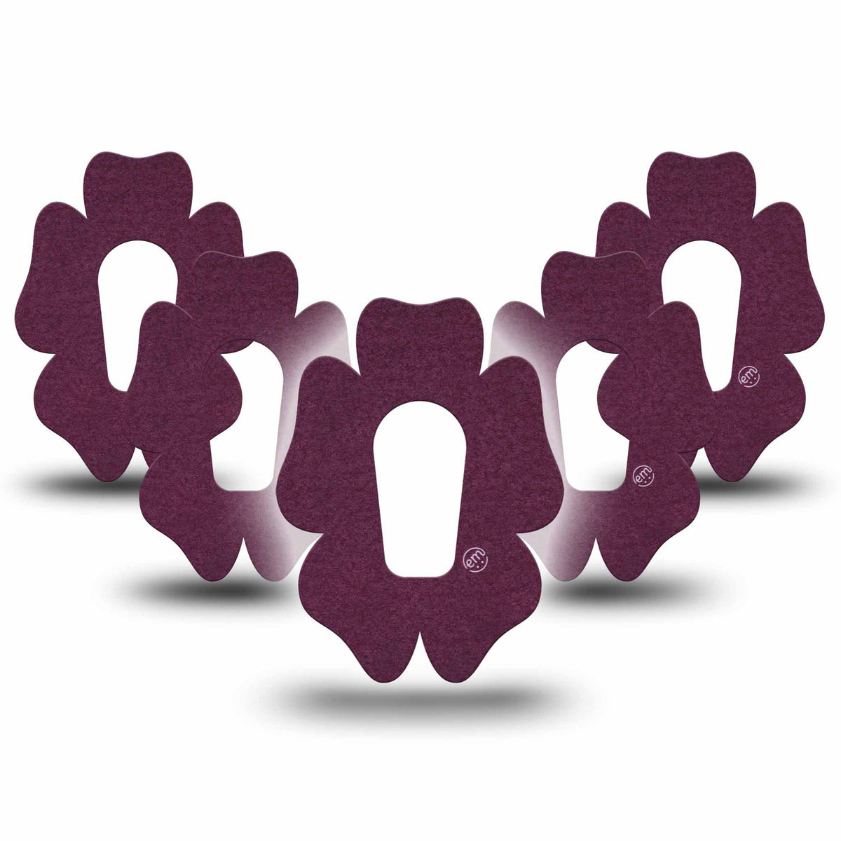 ExpressionMed G6/One Wine Flower Shaped Adhesive Patch Dexcom