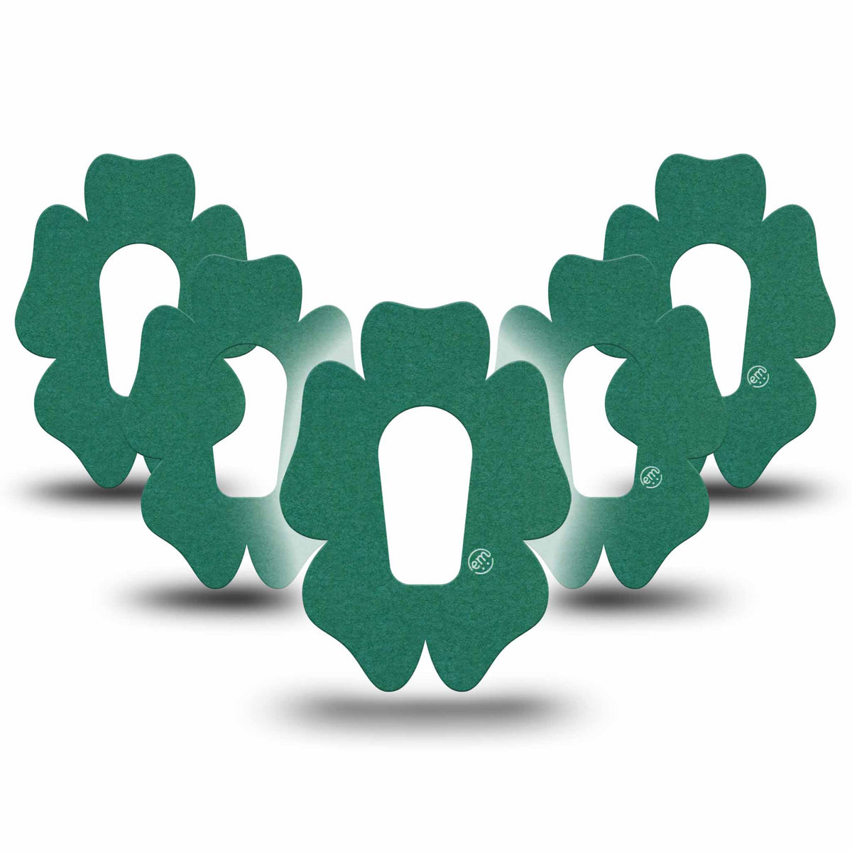 ExpressionMed G6/One Forest Green Flower Shaped Adhesive Patch Dexcom