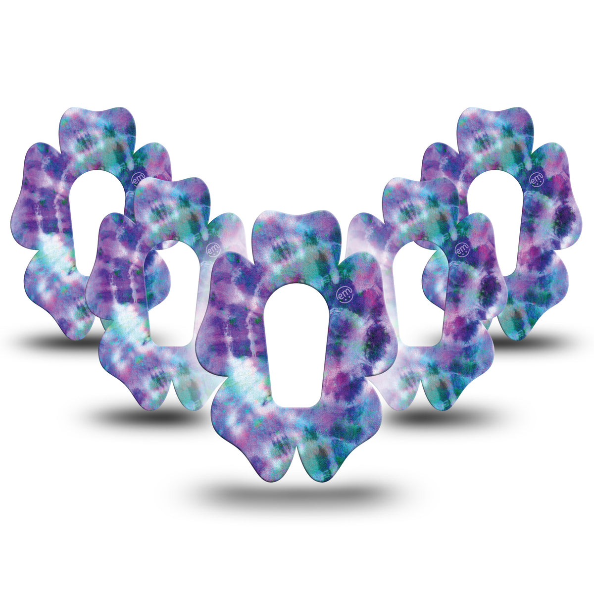 ExpressionMed G6/One Purple Tie Dye Flower Adhesive Patch Dexcom