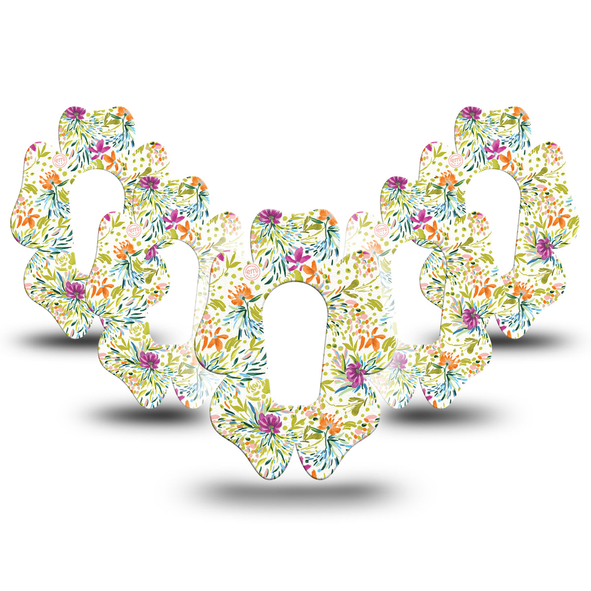 ExpressionMed G6/One Summer Greenery Flower Adhesive Patch Dexcom