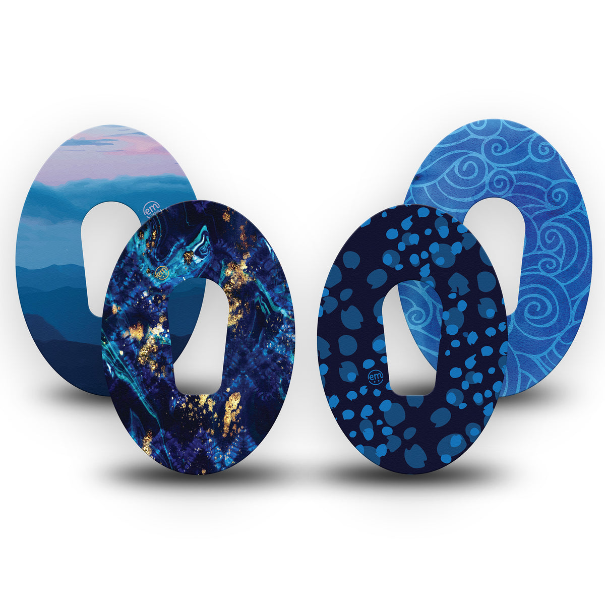 ExpressionMed Deep Currents Variety 4 Patch Pack Dexcom G6/One