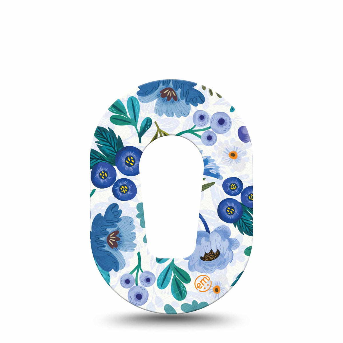 ExpressionMed Mini Blue Anemone Adhesive Patch Dexcom G6/One