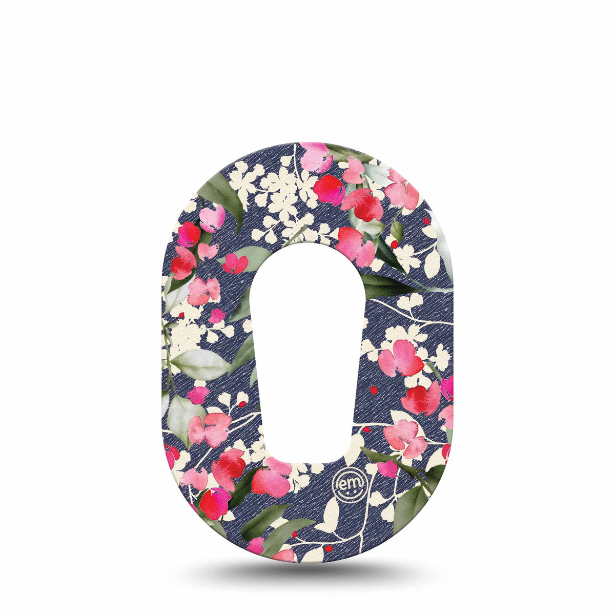 ExpressionMed Mini Denim Flowers Adhesive Patch Dexcom G6/One