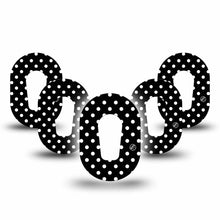 ExpressionMed Mini Black & White Polka Dot Adhesive Patch Dexcom G6/One