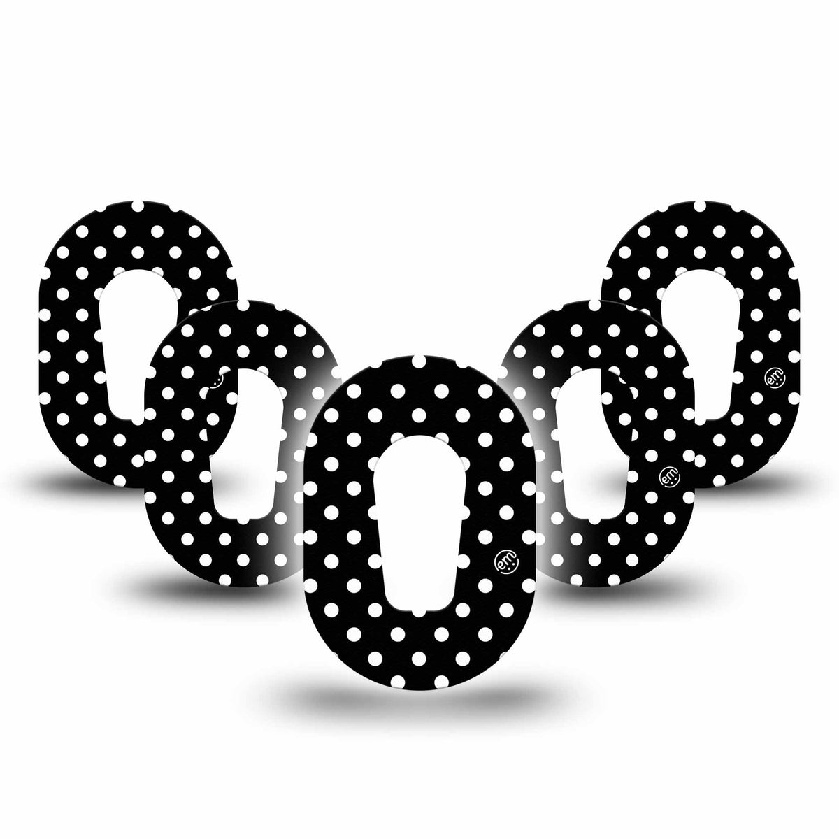 ExpressionMed Mini Black &amp; White Polka Dot Adhesive Patch Dexcom G6/One